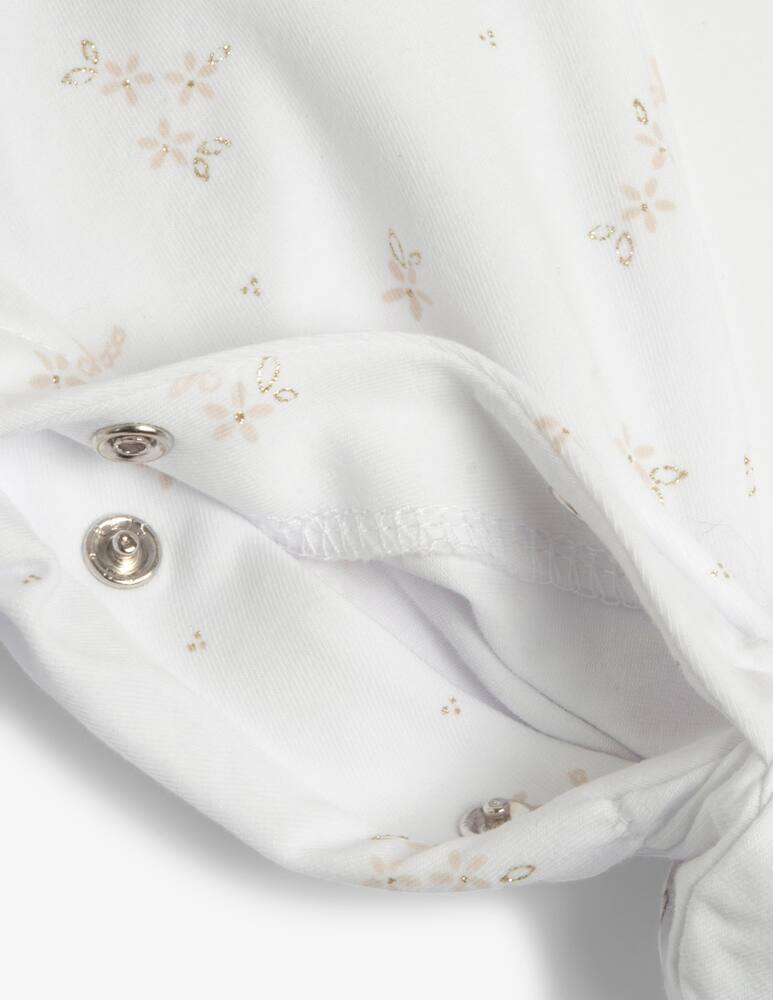 rinascente Chicco Frilled floral sleepsuit