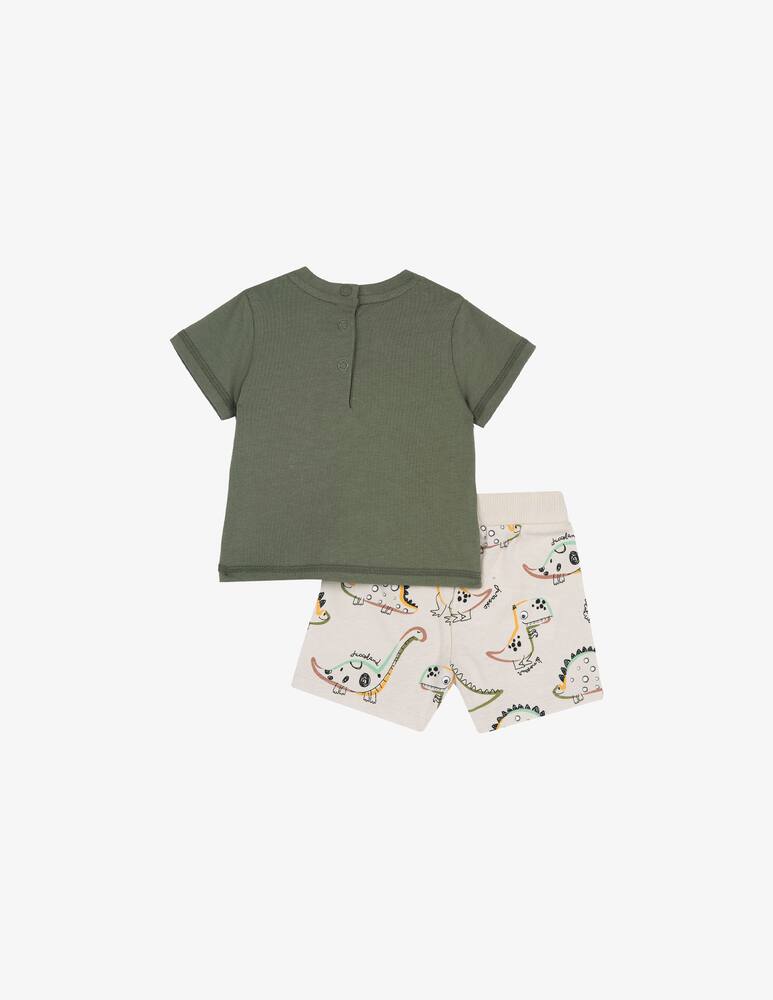 rinascente Chicco Dino t-shirt and shorts set