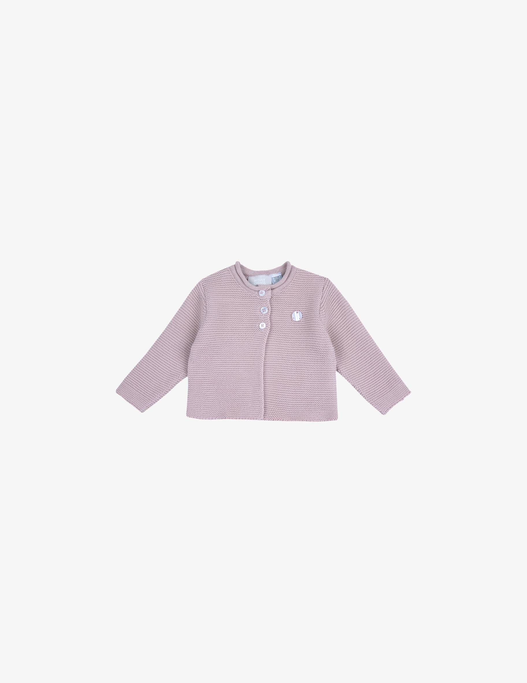 Vestido De Niña Chicco - Manga Larga Afelpado Con Rosas Y Falda De Tul - Cómodo Y Lavable A Máquina