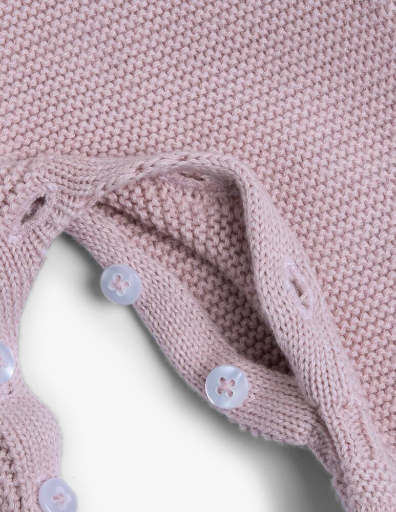 rinascente Chicco Knit romper with frill collar