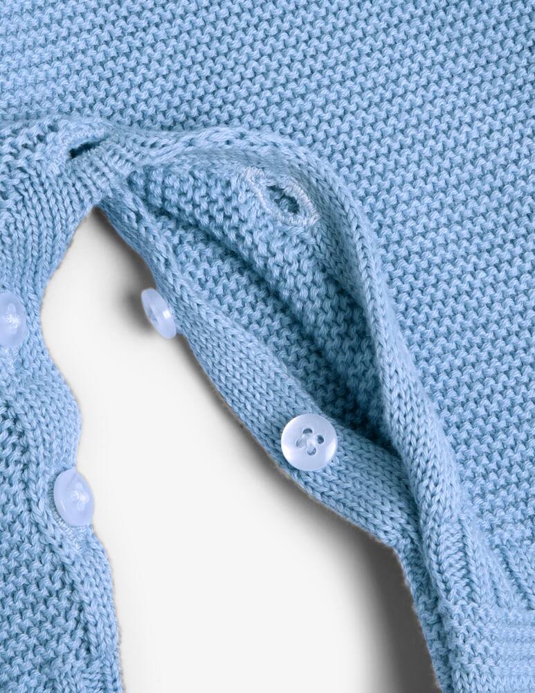 rinascente Chicco Open-front knitted sleepsuit