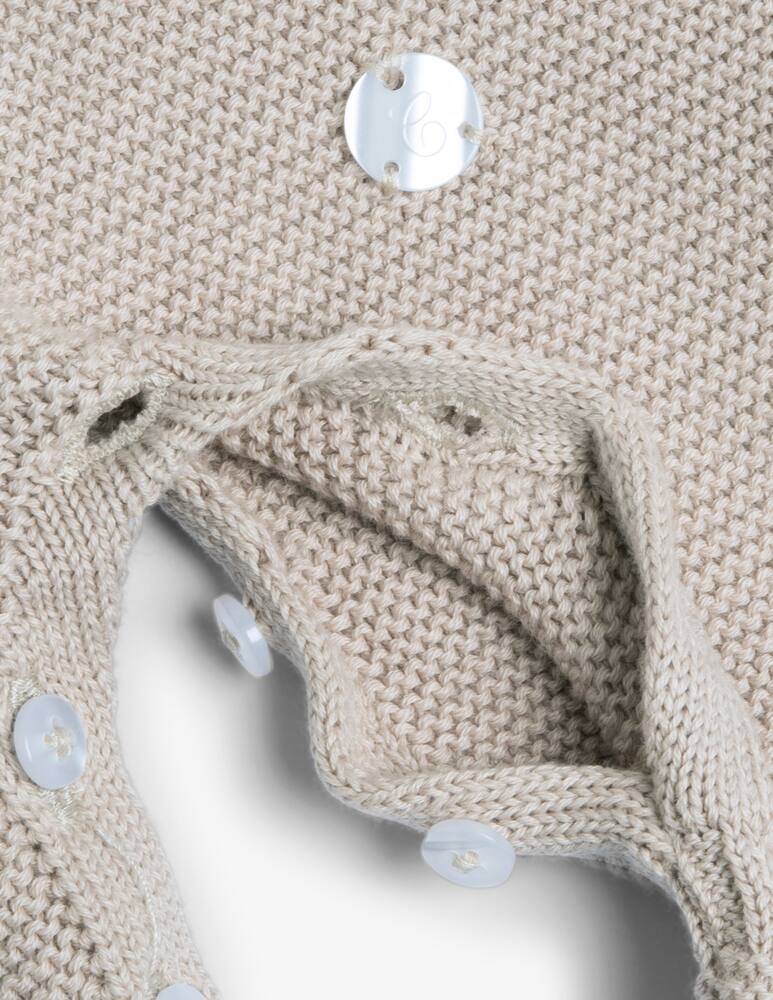 rinascente Chicco Knitted collar playsuit