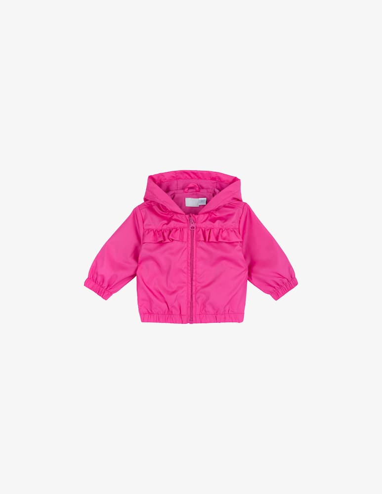rinascente Chicco Hooded ruffle jacket