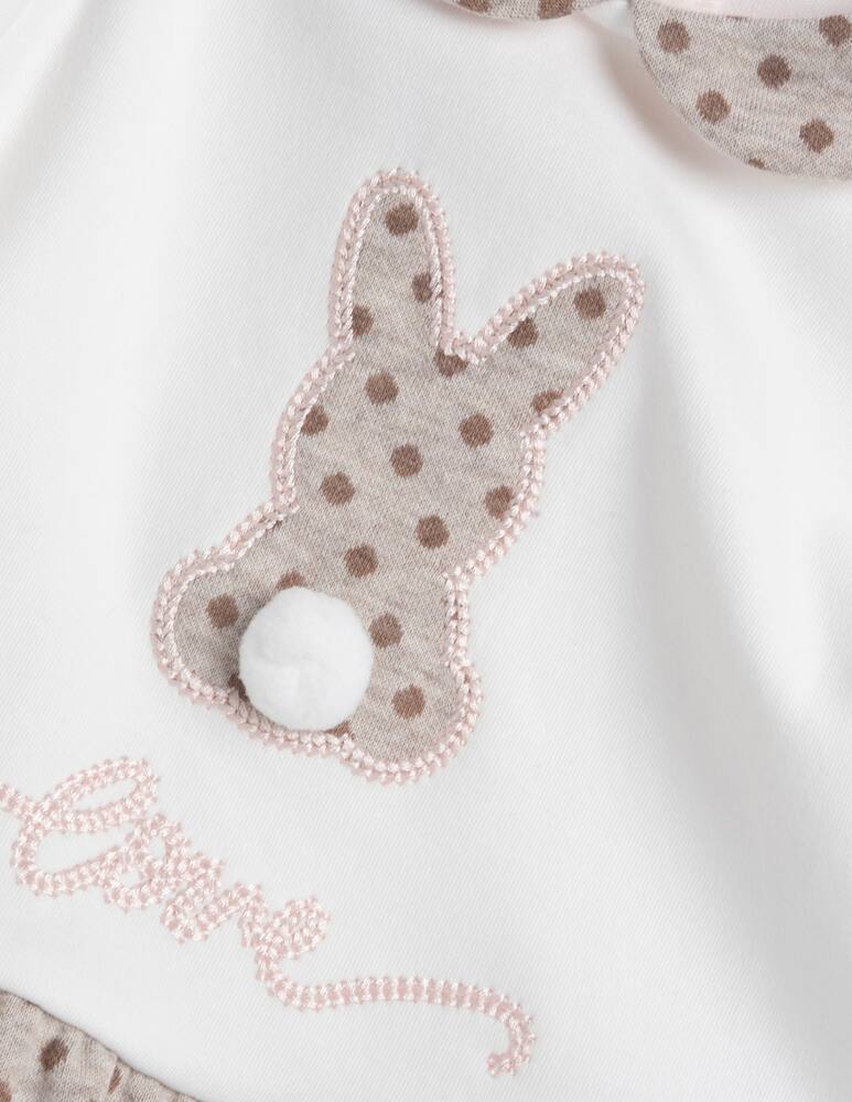 rinascente Chicco Abito con coniglio ricamato