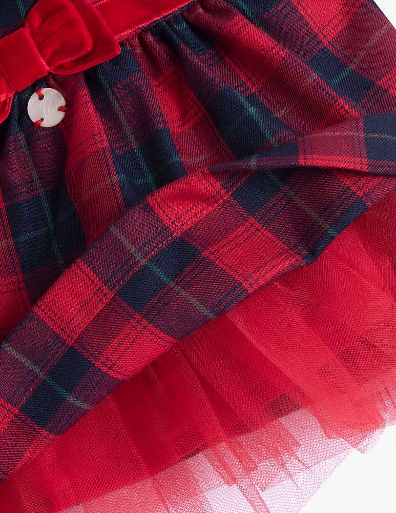 rinascente Chicco Abito a quadri con fiocco