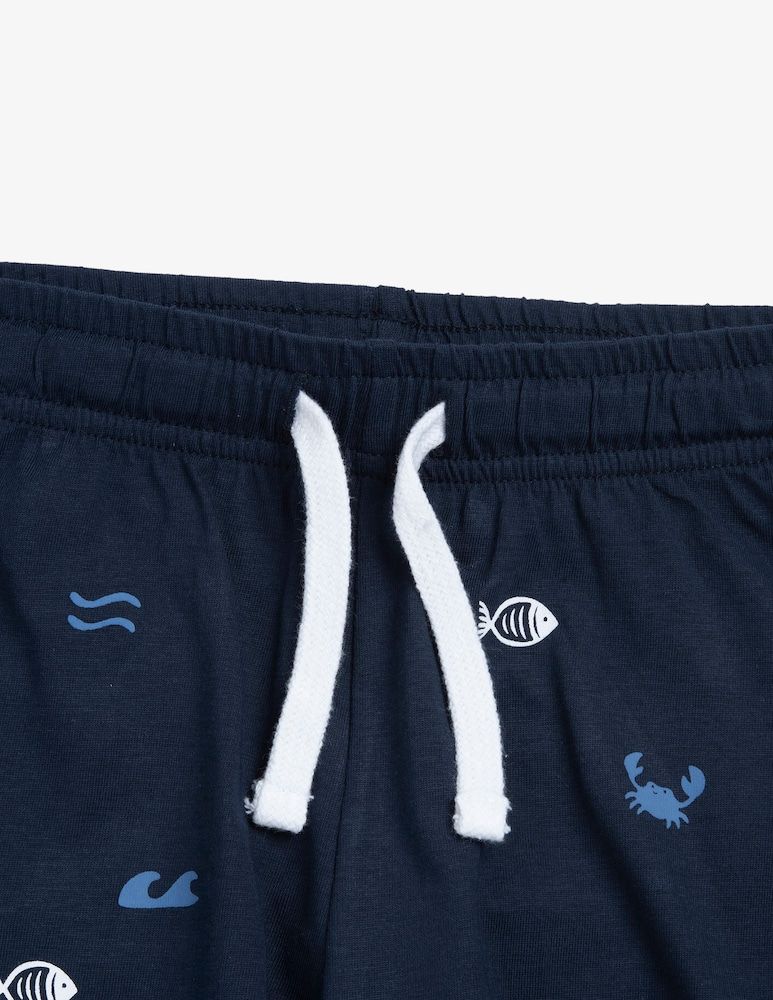 rinascente Chicco Fish print t-shirt set