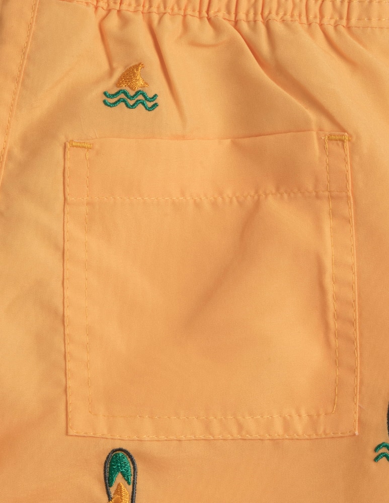 rinascente Chicco Surfboard print swim shorts