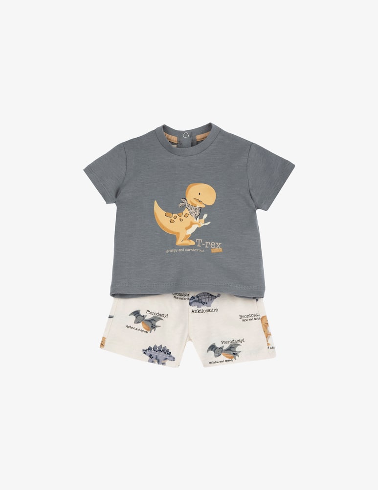 Chicco Set t-shirt e pantaloni dinosauri - immagine 1