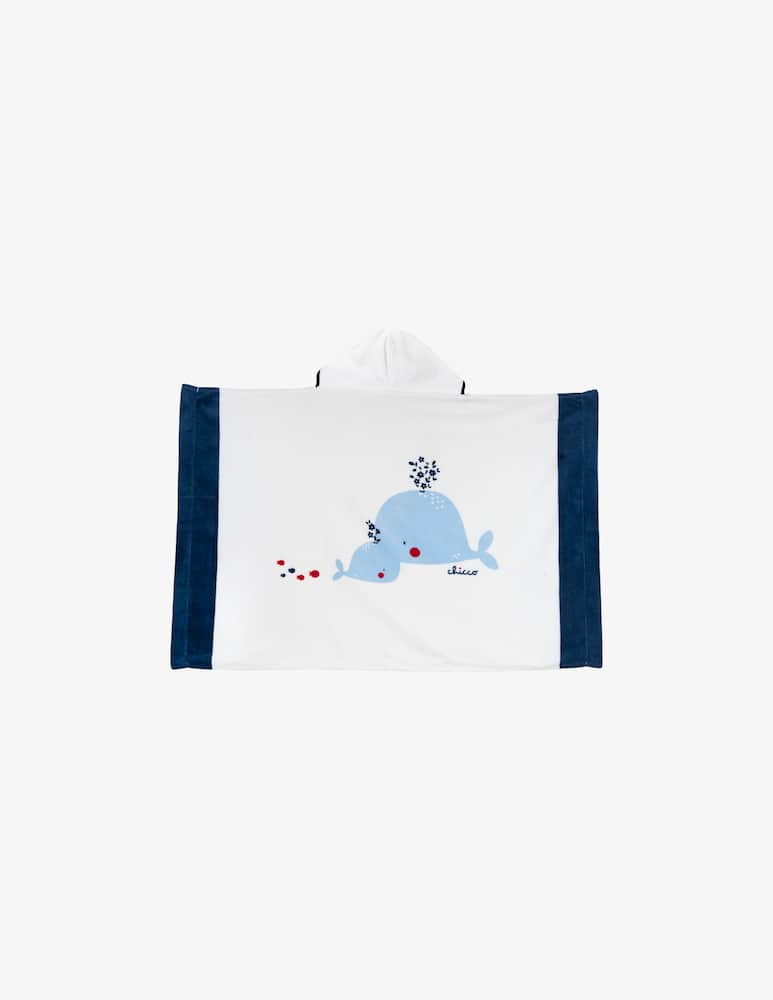 rinascente Chicco Whale hooded towel