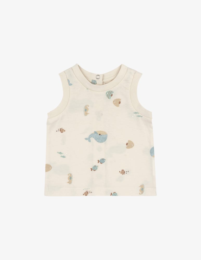 rinascente Chicco Whale print vest