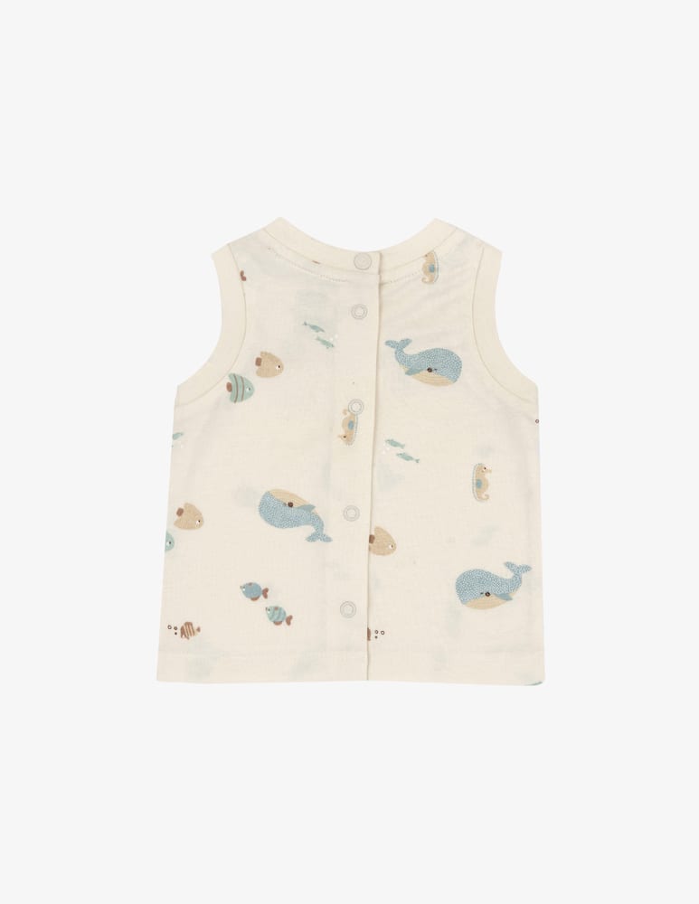 rinascente Chicco Whale print vest