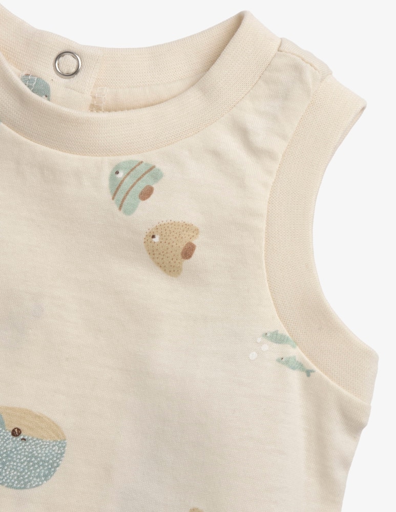 rinascente Chicco Whale print vest
