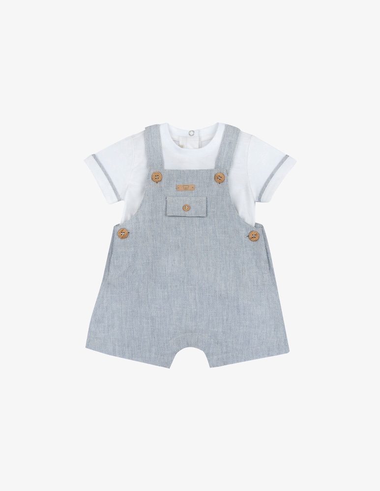rinascente Chicco T-shirt and short dungarees