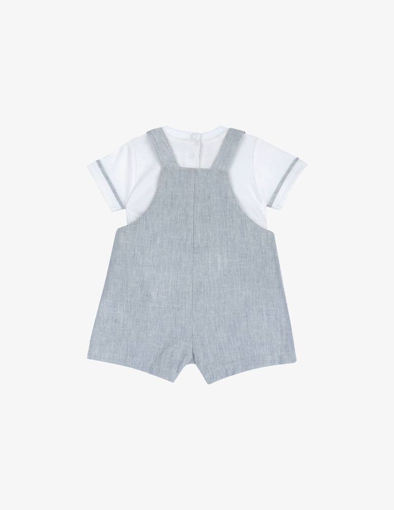 rinascente Chicco T-shirt and short dungarees