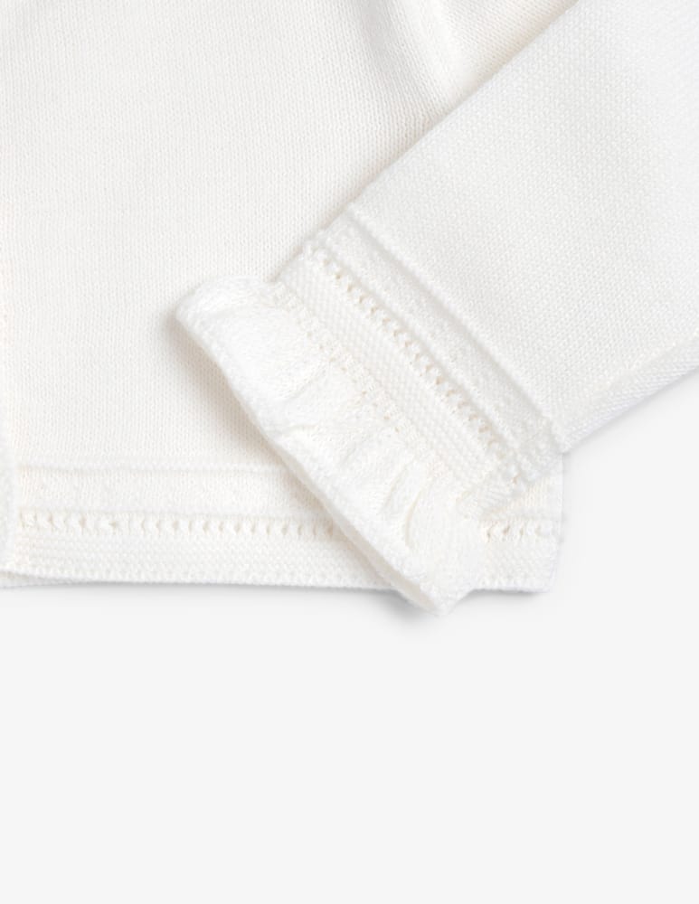 rinascente Chicco Cardigan with Ruffle Trim