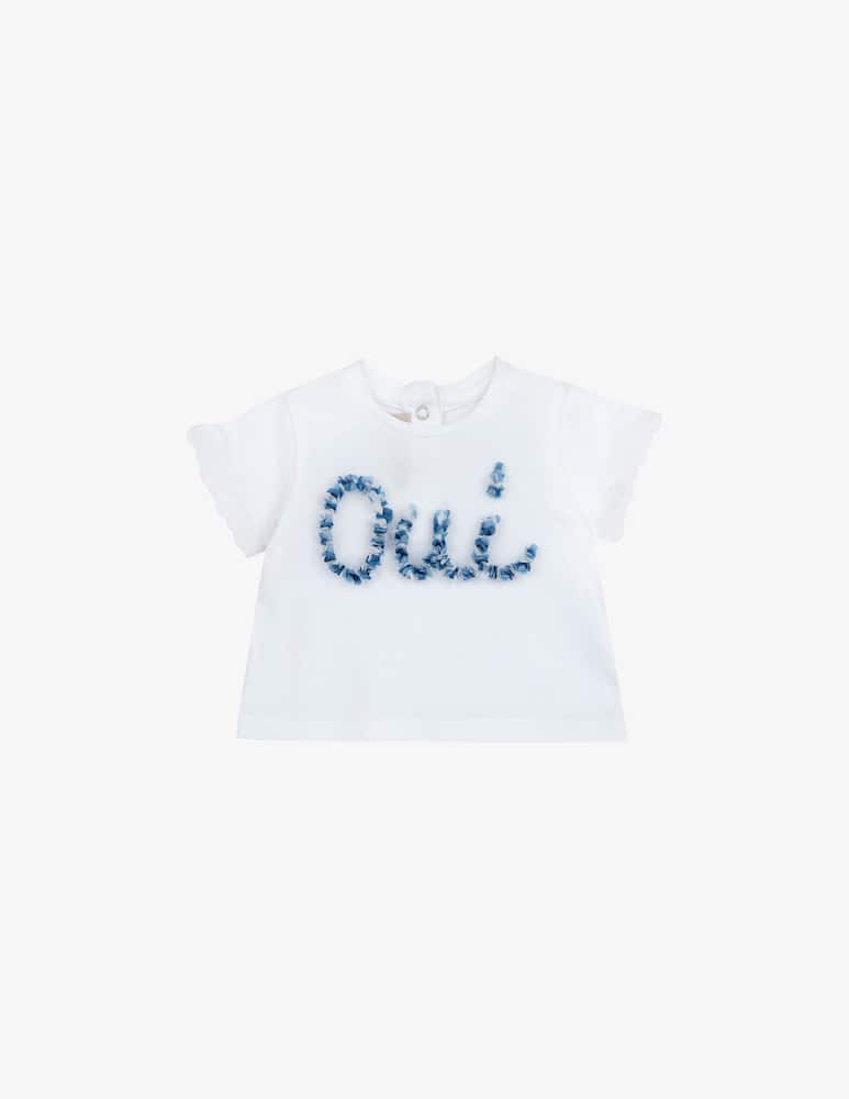 Chicco T-shirt con scritta Oui - immagine 1 Chicco T-shirt con scritta Oui - immagine 1