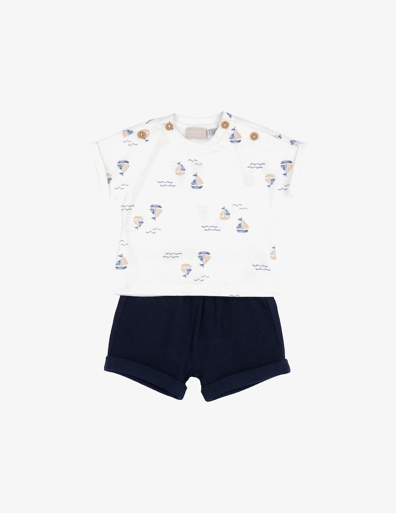 rinascente Chicco Sailboat t-shirt and shorts