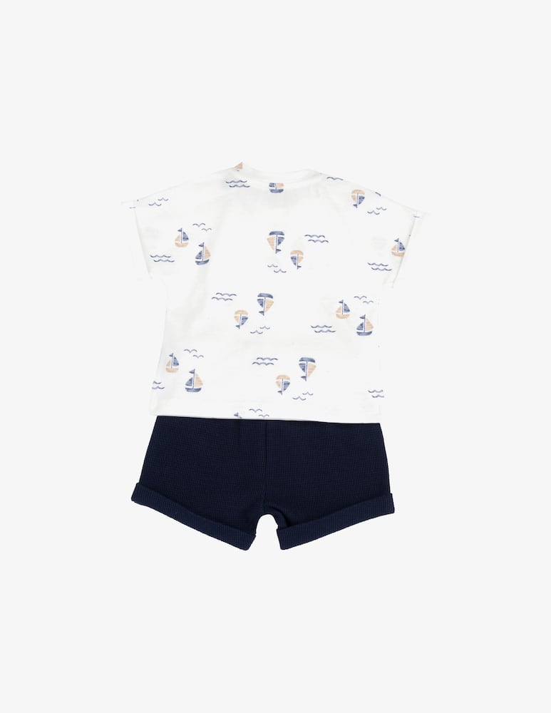 rinascente Chicco Sailboat t-shirt and shorts