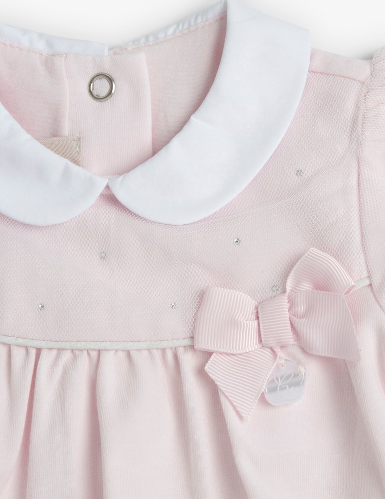 rinascente Chicco Peter Pan collar playsuit