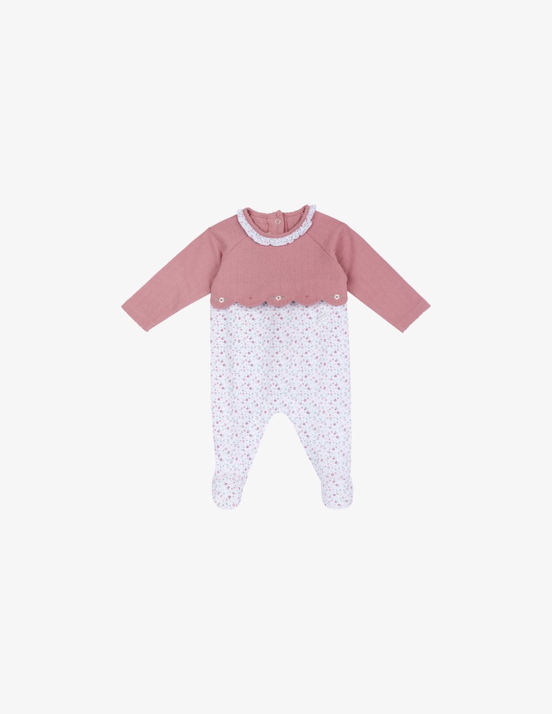 Chicco Floral scallop sleepsuit - picture 1