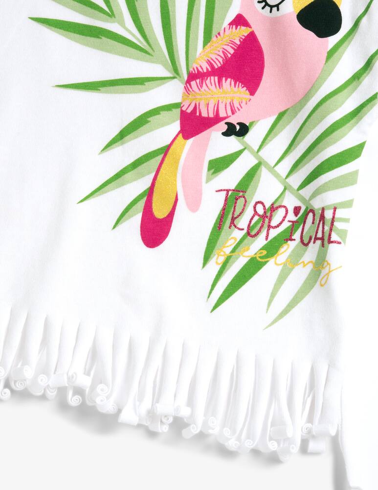 rinascente Chicco Tropical fringe t-shirt set