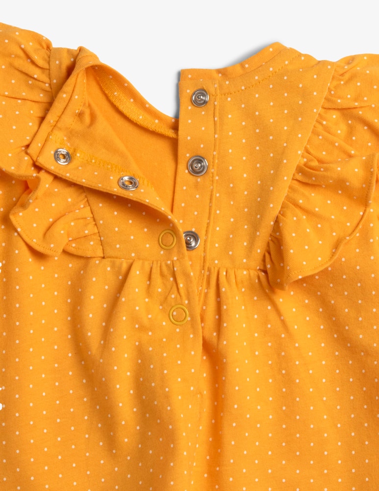 rinascente Chicco Ruffle polka dot dress