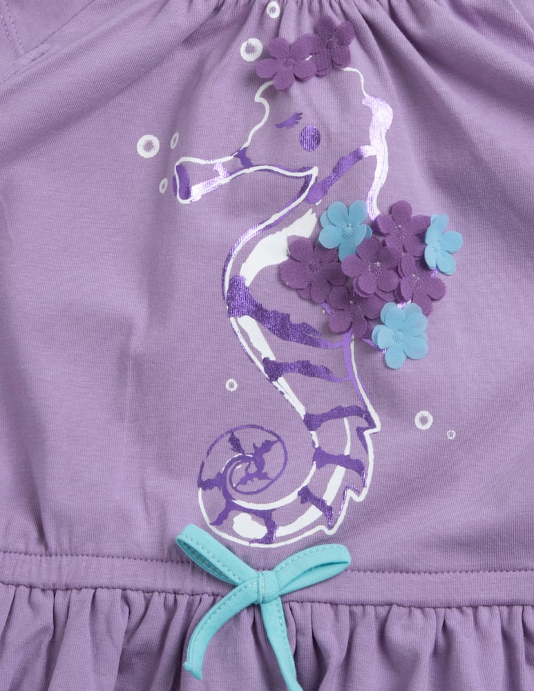 rinascente Chicco Seahorse ruffle dress