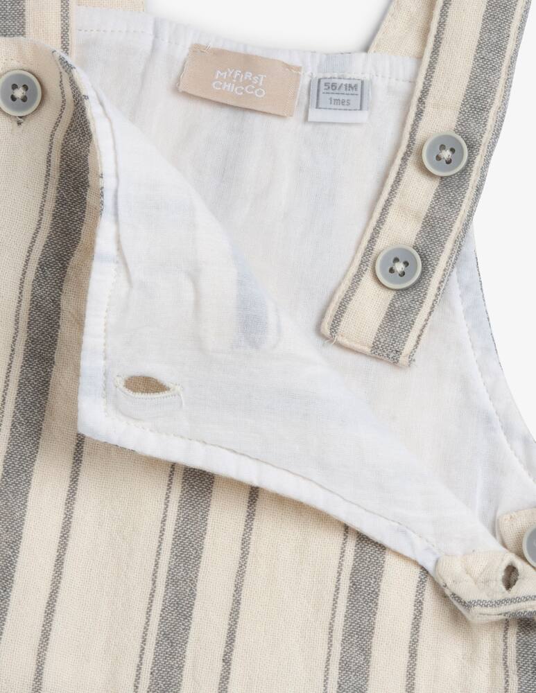 rinascente Chicco Striped short dungarees