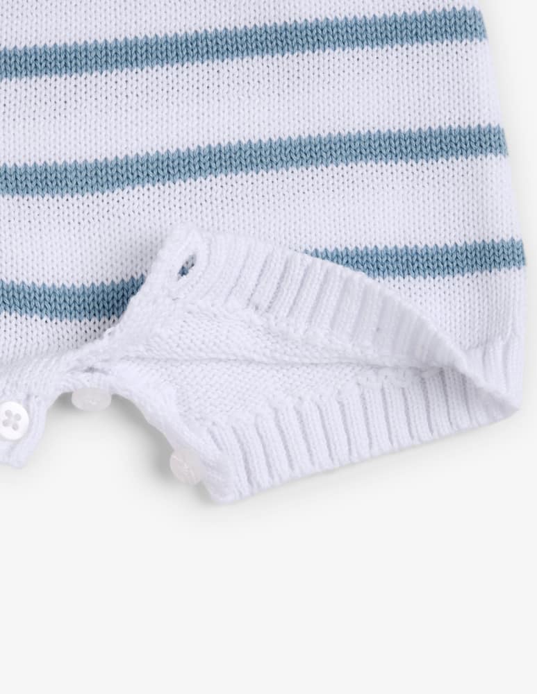 rinascente Chicco Striped knit romper