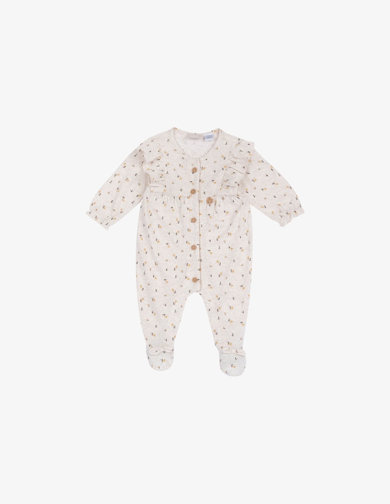 rinascente Chicco Floral ruffle sleepsuit