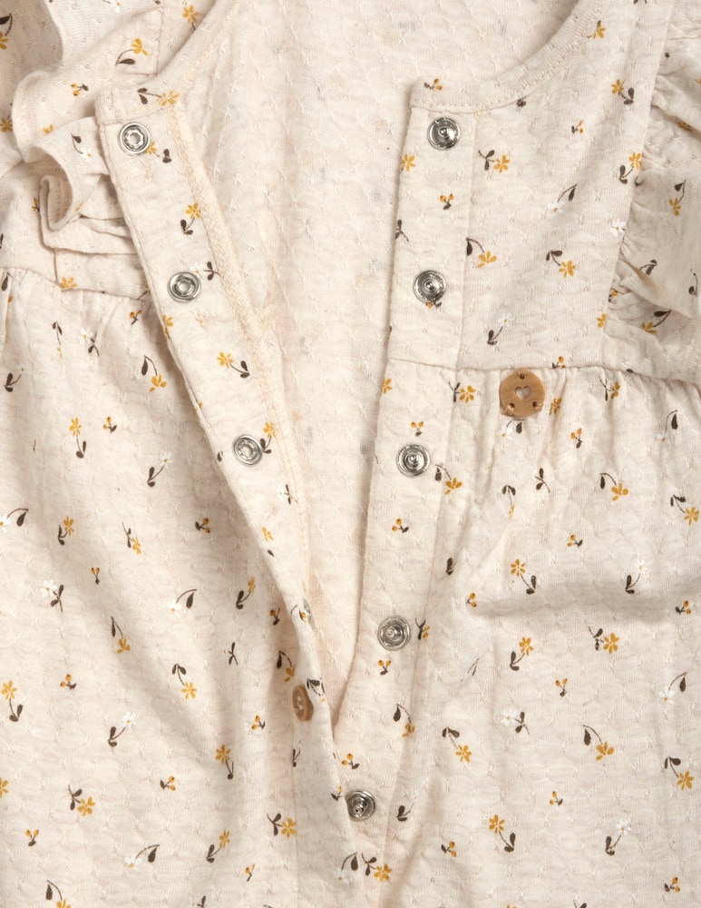 rinascente Chicco Floral ruffle sleepsuit