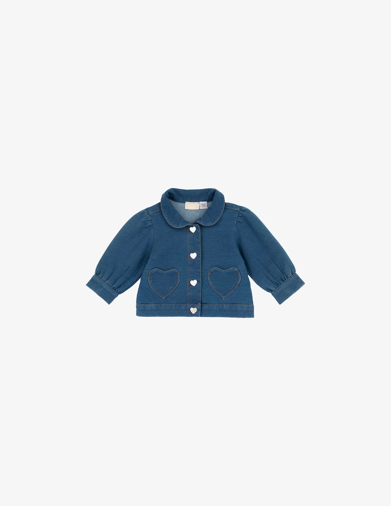rinascente Chicco Heart button denim jacket