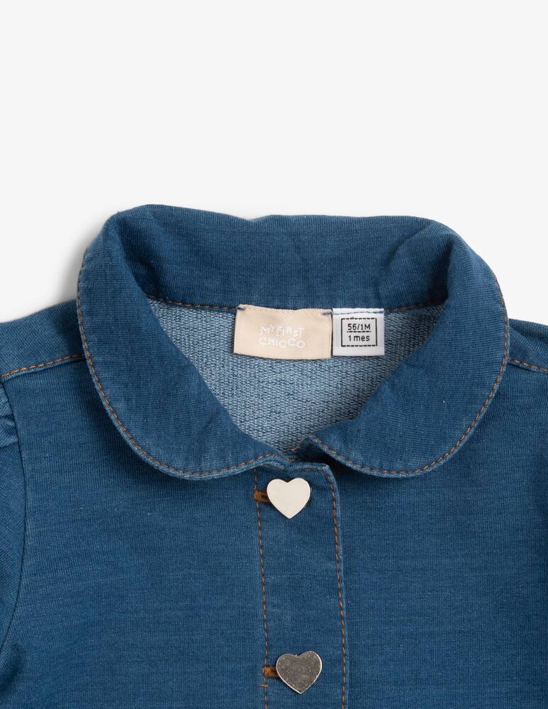 rinascente Chicco Heart button denim jacket