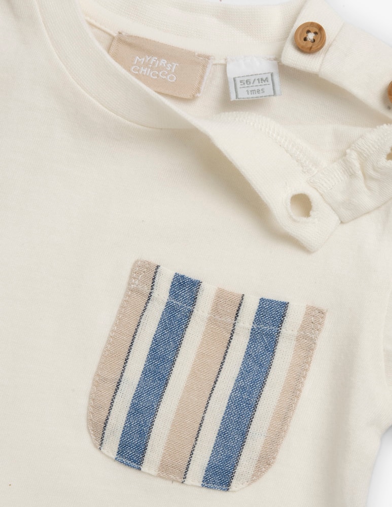 Chicco Striped pocket t-shirt - picture 3 Chicco Striped pocket t-shirt - picture 3