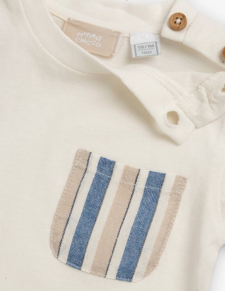 rinascente Chicco Striped pocket t-shirt