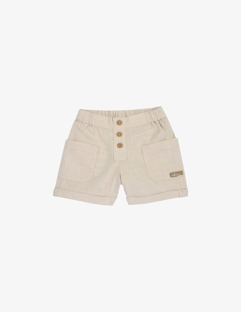 rinascente Chicco Buttoned linen shorts
