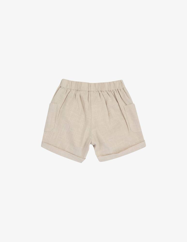 rinascente Chicco Buttoned linen shorts