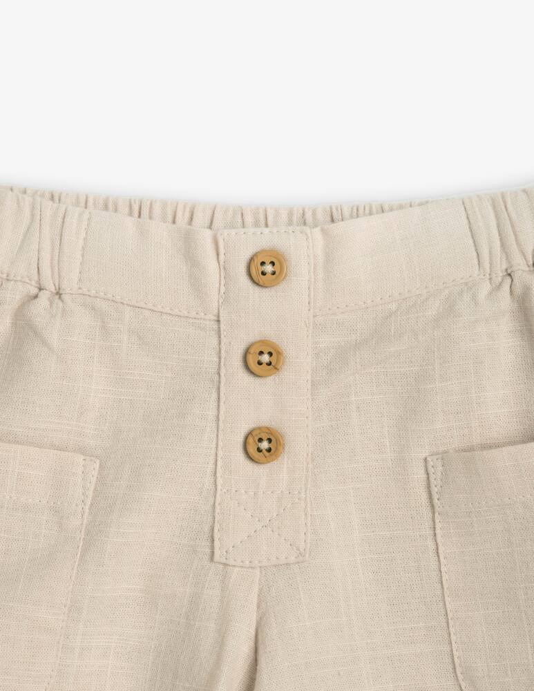 rinascente Chicco Buttoned linen shorts