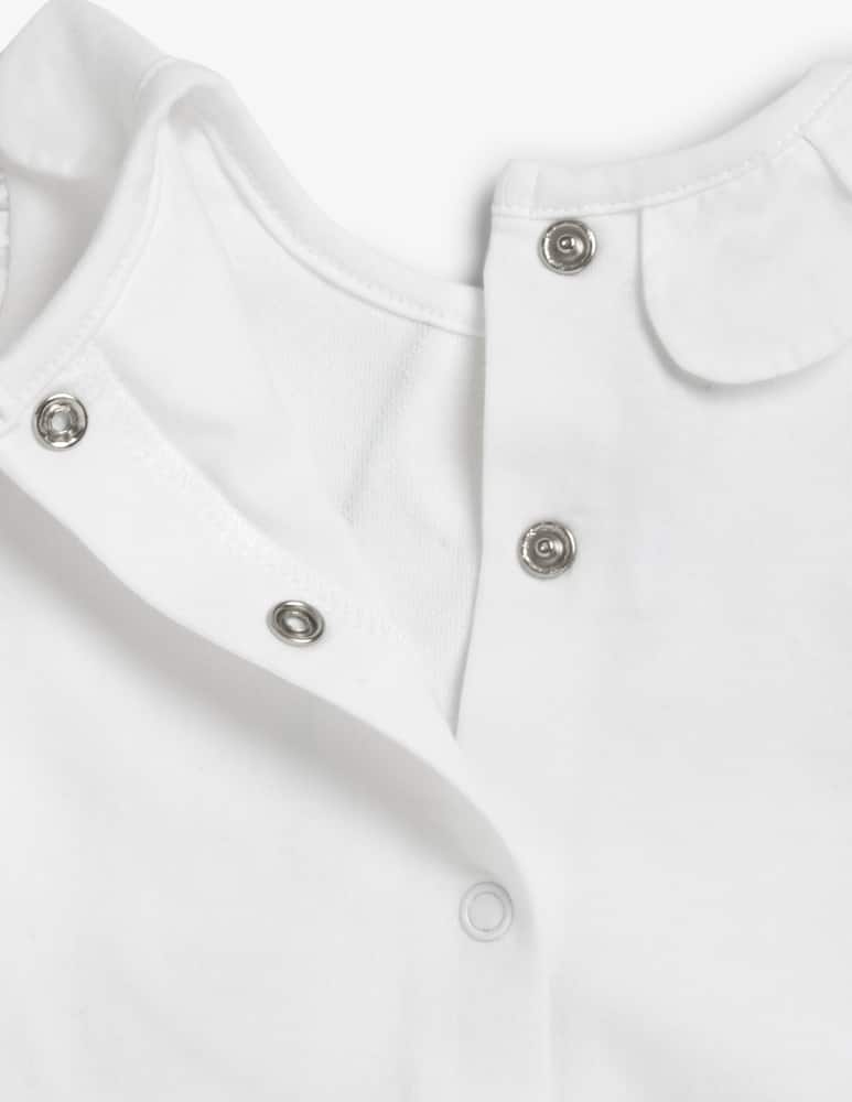 rinascente Chicco Floral collar t-shirt set