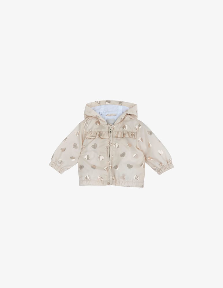 rinascente Chicco Hooded heart print jacket