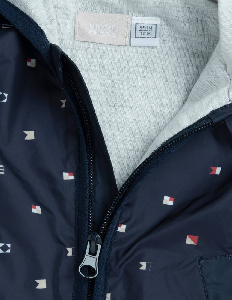 rinascente Chicco Hooded geometric jacket
