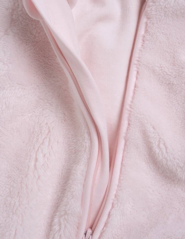 rinascente Chicco Faux fur hooded sleepsuit