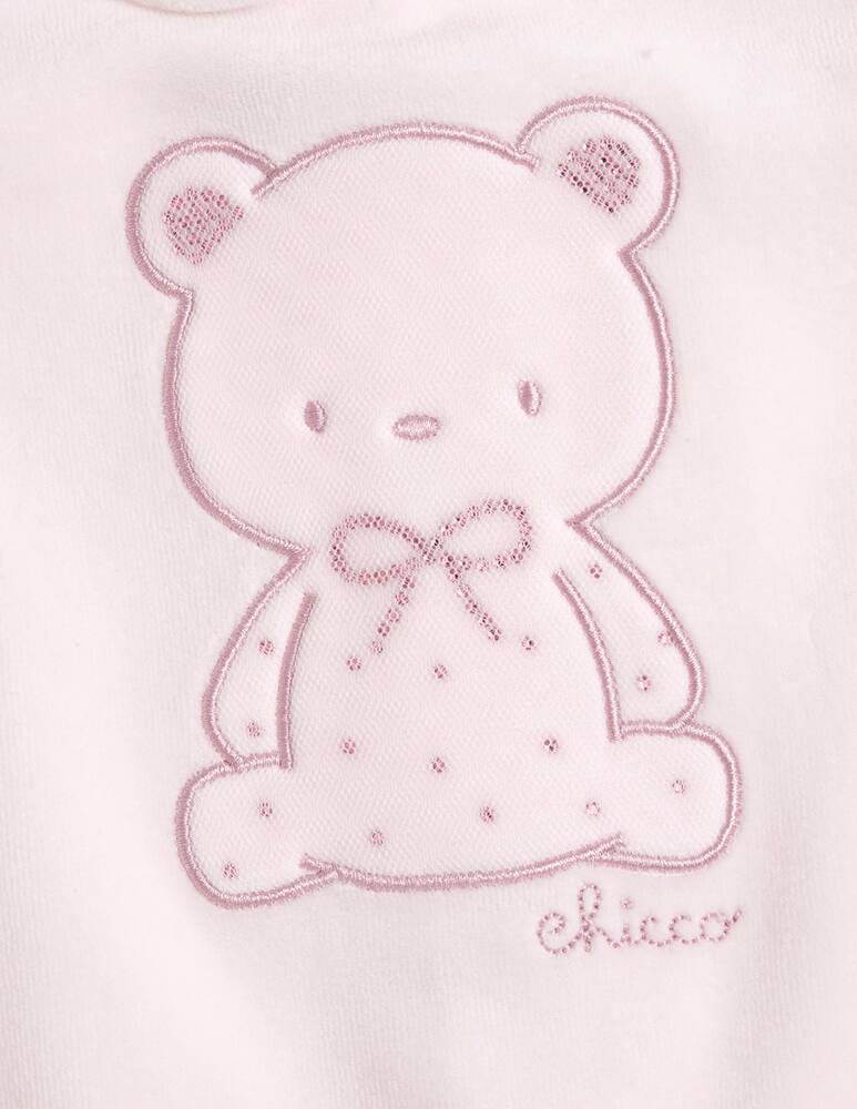 rinascente Chicco Bear embroidered sleepsuit