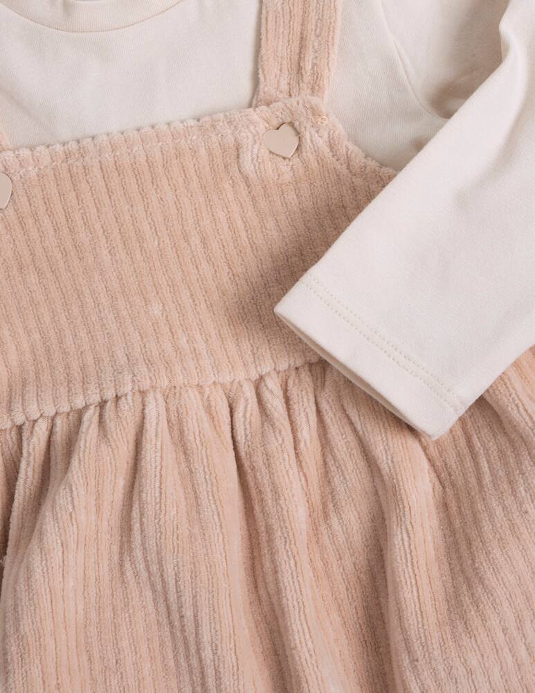 rinascente Chicco Pinafore dress with bodysuit