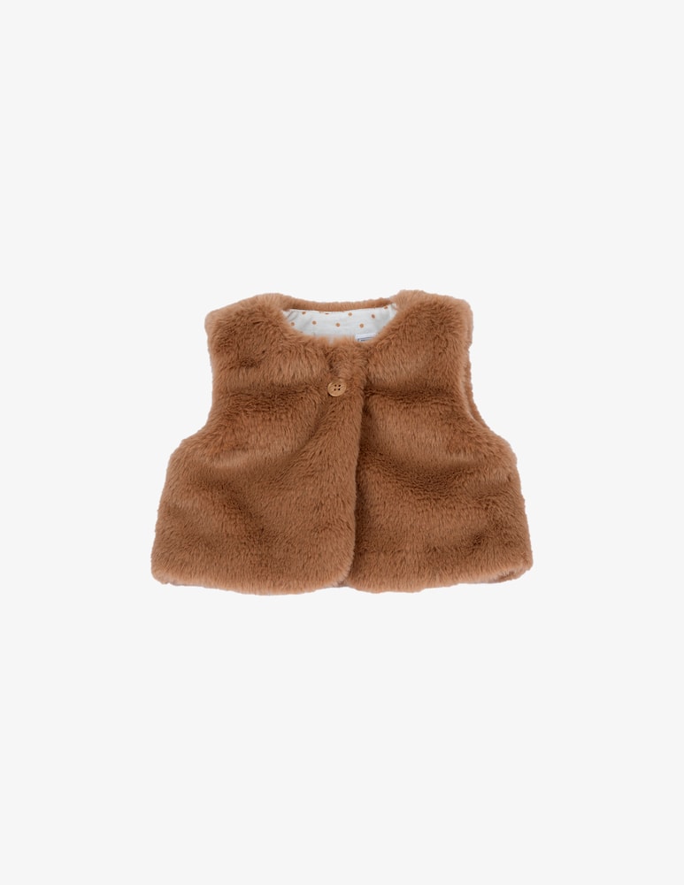 rinascente Chicco Faux fur gilet