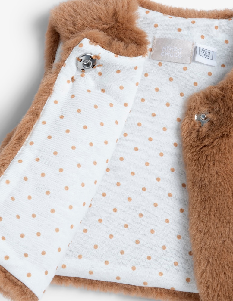 rinascente Chicco Faux fur gilet