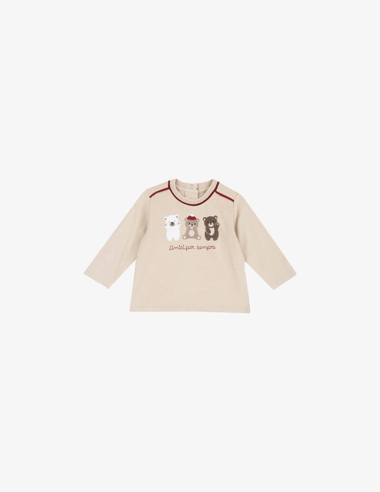 rinascente Chicco T-shirt maniche lunghe con orsi