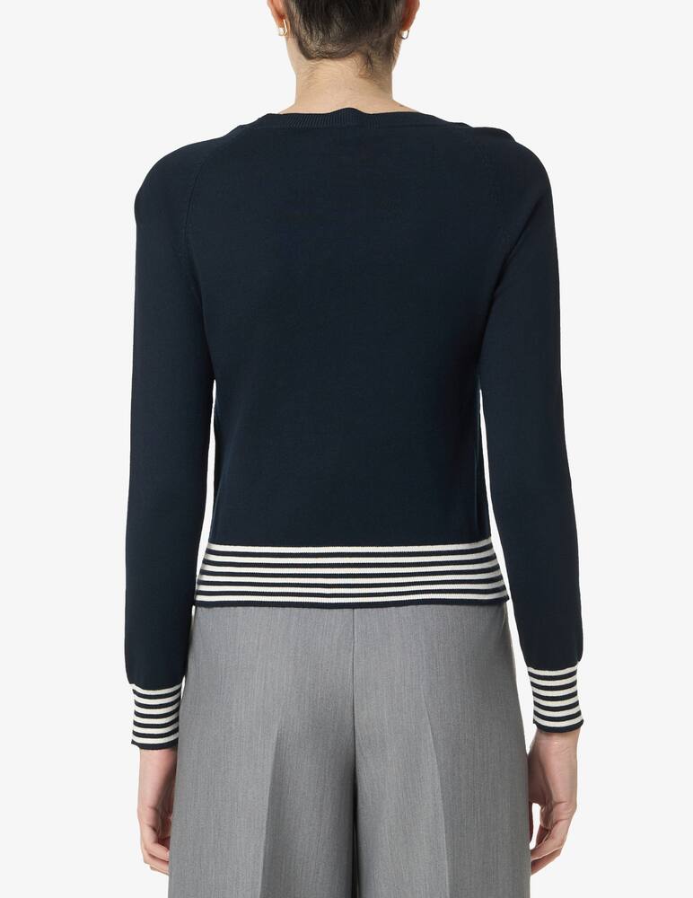 rinascente EMME Buttoned stripe pullover