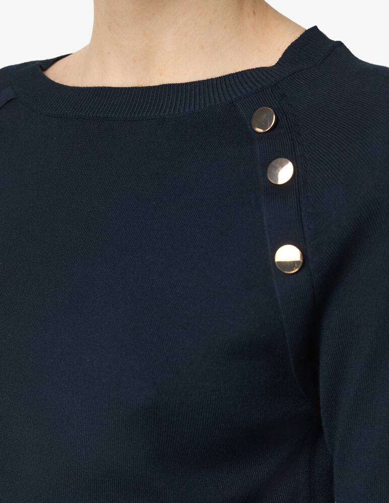 rinascente EMME Buttoned stripe pullover