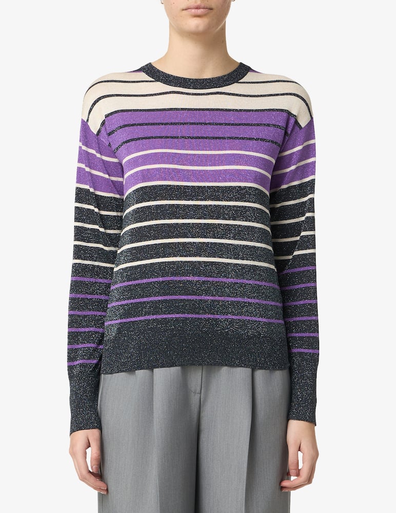EMME Maglia lurex a righe Sguizzo - immagine 1 EMME Maglia lurex a righe Sguizzo - immagine 1